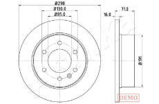 Brzdový kotouč ASHIKA 61-00-0527C