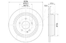 Brzdový kotouč ASHIKA 61-00-0532