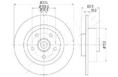 Brzdový kotouč ASHIKA 61-00-0704