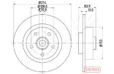 Brzdový kotouč ASHIKA 61-00-0704C