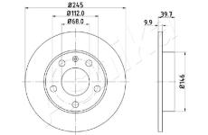 Brzdový kotúč ASHIKA 61-00-0929