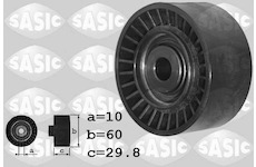 Vratná/vodicí kladka, klínový žebrový řemen SASIC 1624063