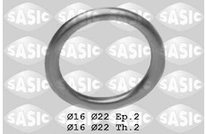 Těsnicí kroužek, olejová vypouštěcí zátka SASIC 1640020