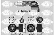 ozubení,sada rozvodového řemene SASIC 1750017