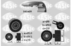 ozubení,sada rozvodového řemene SASIC 1750032