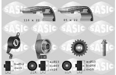 ozubení,sada rozvodového řemene SASIC 1756011