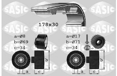 ozubení,sada rozvodového řemene SASIC 1756022