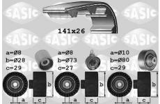 ozubení,sada rozvodového řemene SASIC 1756049
