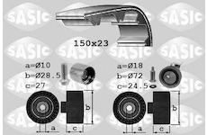 ozubení,sada rozvodového řemene SASIC 1756054