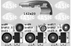 ozubení,sada rozvodového řemene SASIC 1756064
