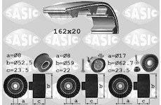 ozubení,sada rozvodového řemene SASIC 1756065