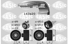 ozubení,sada rozvodového řemene SASIC 1756081