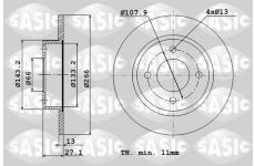 Brzdový kotouč SASIC 2464R24J