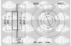 Brzdový kotouč SASIC 2464R84J