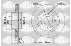 Brzdový kotouč SASIC 2464W24J