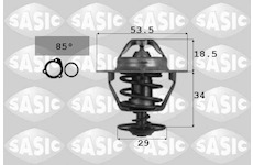 Termostat, chladivo SASIC 3306029