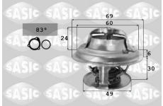 Termostat, chladivo SASIC 3371341