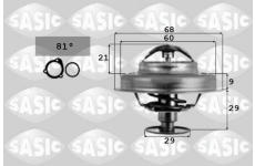 Termostat chladenia SASIC 3371641