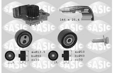 Vodní pumpa + sada ozubeného řemene SASIC 3900006