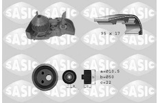 Vodní pumpa + sada ozubeného řemene SASIC 3904025