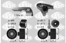 Vodní pumpa + sada ozubeného řemene SASIC 3906030