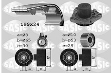 Vodní pumpa + sada ozubeného řemene SASIC 3906032