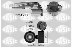 Vodní pumpa + sada ozubeného řemene SASIC 3906037