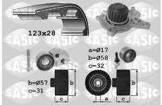 Vodní pumpa + sada ozubeného řemene SASIC 3906039