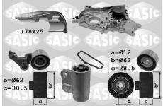 Vodní pumpa + sada ozubeného řemene SASIC 3906040