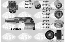 Vodní pumpa + sada ozubeného řemene SASIC 3906069