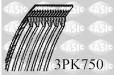 ozubený klínový řemen SASIC 3PK750