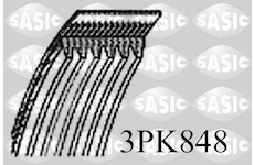 ozubený klínový řemen SASIC 3PK848