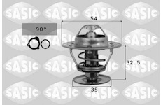 Termostat, chladivo SASIC 4000374