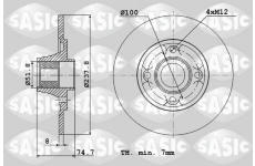 Brzdový kotouč SASIC 4004287J