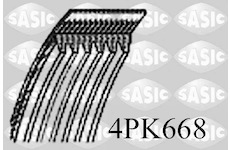 ozubený klínový řemen SASIC 4PK668