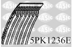 ozubený klínový řemen SASIC 5PK1236E