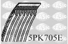 ozubený klínový řemen SASIC 5PK705E