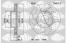 Brzdový kotouč SASIC 6106105