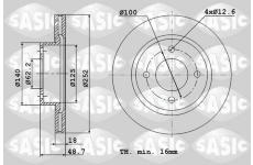 Brzdový kotouč SASIC 6106225