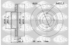 Brzdový kotouč SASIC 6106227
