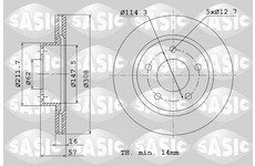 Brzdový kotouč SASIC 6106264