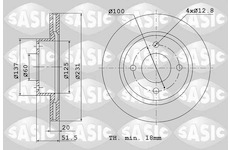 Brzdový kotouč SASIC 6106318