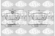 Sada brzdových platničiek kotúčovej brzdy SASIC 6210053