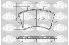 Sada brzdových destiček, kotoučová brzda SASIC 6214015
