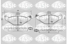 Sada brzdových platničiek kotúčovej brzdy SASIC 6214031