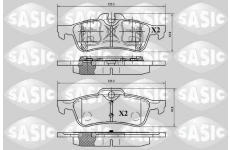 Sada brzdových destiček, kotoučová brzda SASIC 6216061