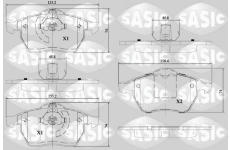 Sada brzdových platničiek kotúčovej brzdy SASIC 6216114
