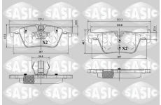 Sada brzdových platničiek kotúčovej brzdy SASIC 6216161