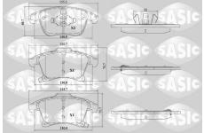 Sada brzdových platničiek kotúčovej brzdy SASIC 6216212