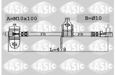 Brzdová hadice SASIC 6606032